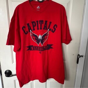 Majestic Red Capitals T-Shirt Men’s Size XL